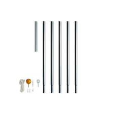 Twinkly Light Tree Pole 6m, Black Aluminum