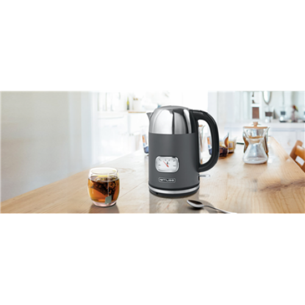 Muse Kettle , MS-020DG , Cordless , 2200 W , 1.7 L , Stainless steel , 360° rotational base , Stainless steel/Black