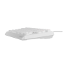 Genesis THOR 230 , Mechanical Gaming Keyboard , Wireless , US , White , 2.4 GHz, Bluetooth, USB , Outemu Red