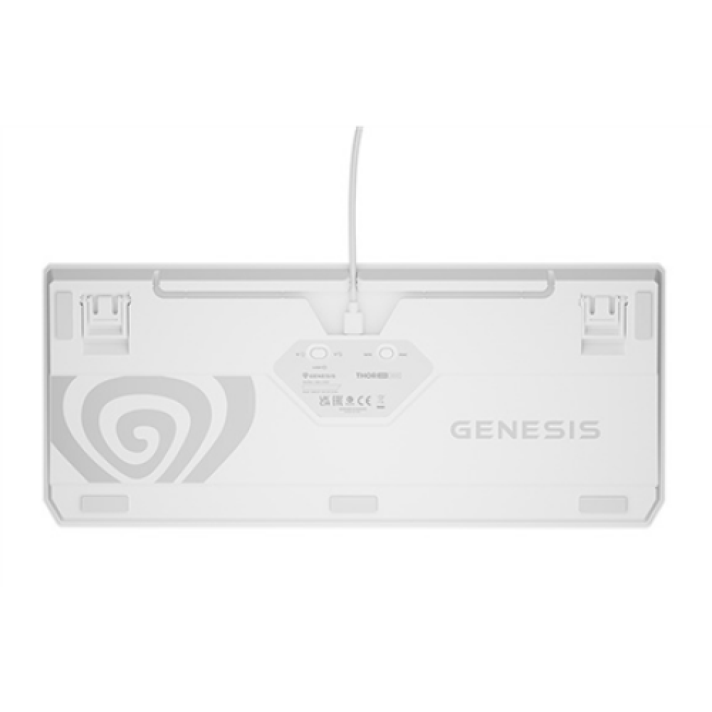 Genesis THOR 230 , Mechanical Gaming Keyboard , Wireless , US , White , 2.4 GHz, Bluetooth, USB , Outemu Red
