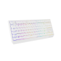 Genesis THOR 230 , Mechanical Gaming Keyboard , Wireless , US , White , 2.4 GHz, Bluetooth, USB , Outemu Red