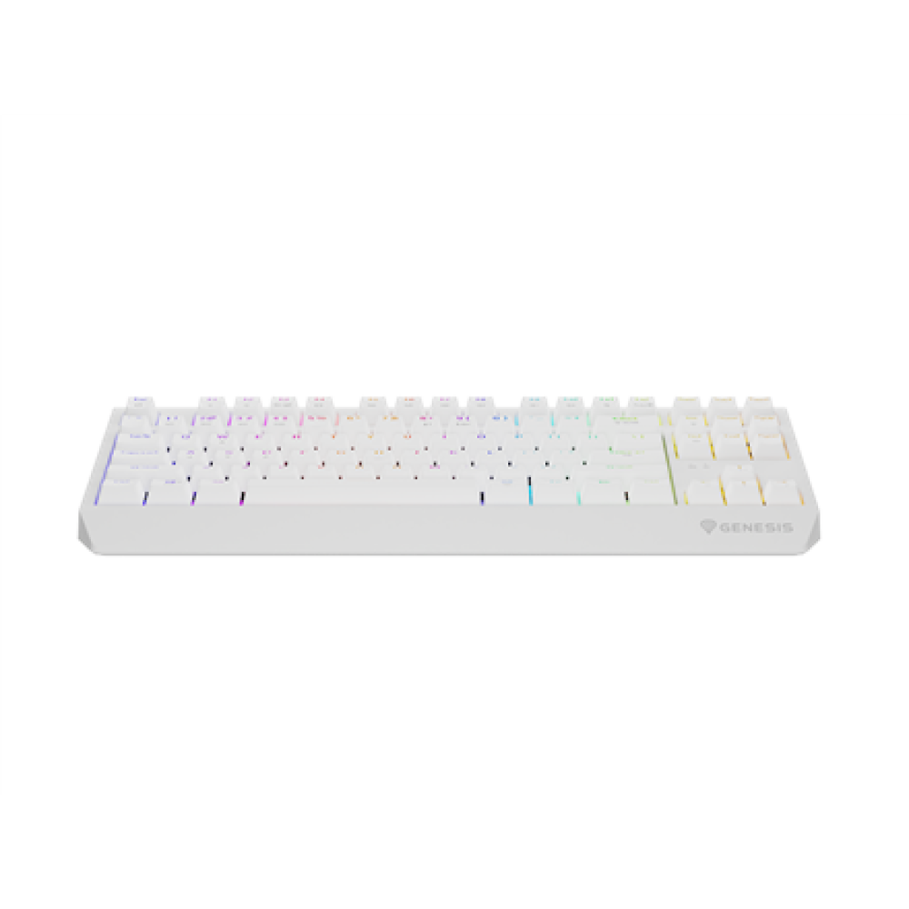 Genesis , THOR 230 , Mechanical Gaming Keyboard , Wireless , US , White , 2.4 GHz, Bluetooth, USB , Outemu Red