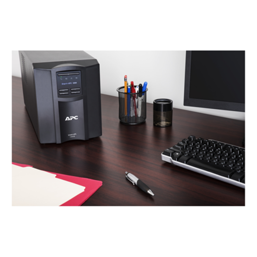 Schneider Electric APC Smart-UPS, Tower, 8x IEC C13 outlets, SmartConnect Port+SmartSlot, AVR, LCD , SMT1000IC , 1000 VA , 700 W , 230 V