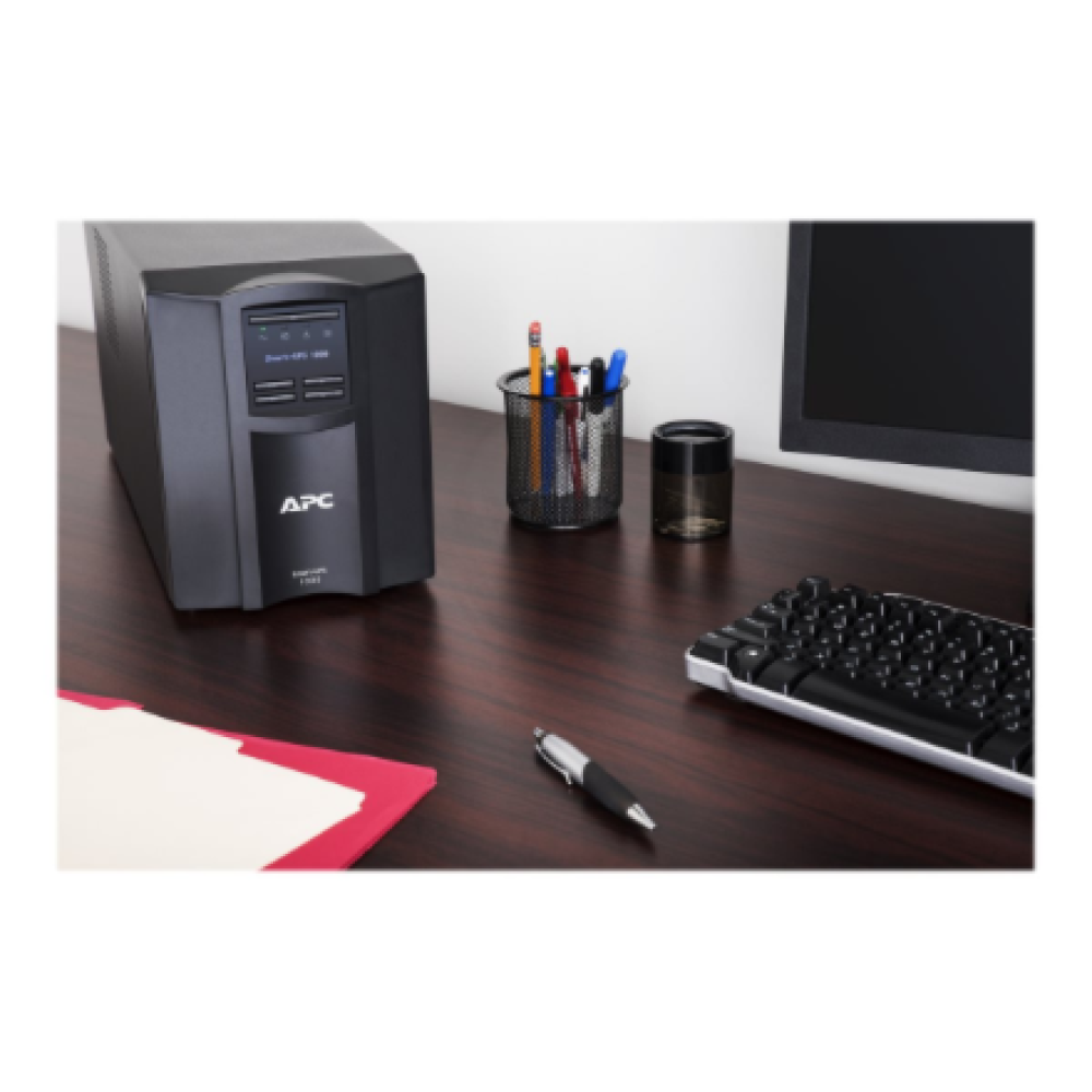 Schneider Electric APC Smart-UPS, Tower, 8x IEC C13 outlets, SmartConnect Port+SmartSlot, AVR, LCD , SMT1000IC , 1000 VA , 700 W , 230 V