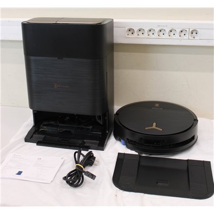 SALE OUT. Ecovacs Robotic Vacuum Cleaner , DEEBOT X9 PRO OMNI , Wet&Dry , Li-ion , 6400 mAh , Dust capacity 0.22 L , 16600 Pa , Black , DAMAGED PACKAGING, USED, DIRTY, SCRATCHED