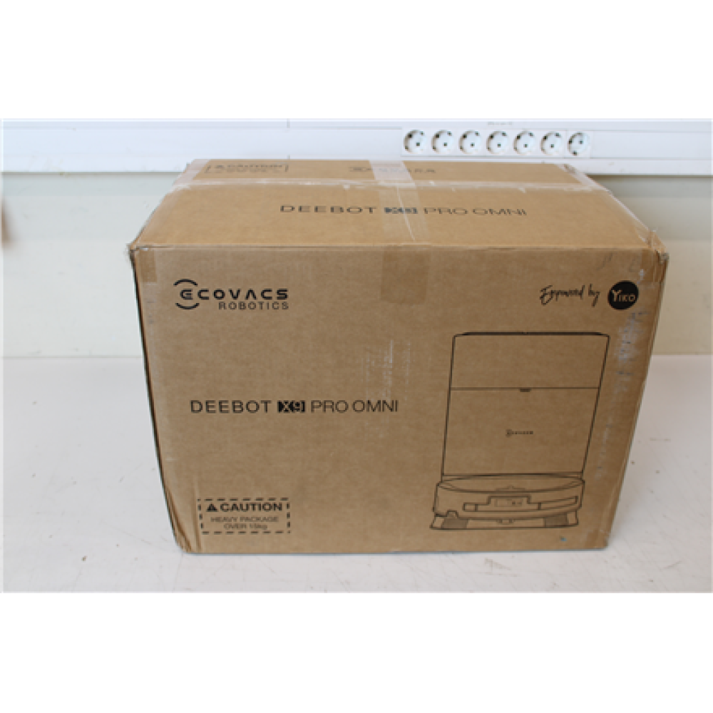 SALE OUT. Ecovacs DEEBOT X9 PRO OMNI Vacuum cleaner, Robot, Wet&Dry, ZeroTangle Technology, TruEdge Adaptive Edge Mopping, YIKO AI, Black + , Ecovacs Robotic Vacuum Cleaner , DEEBOT X9 PRO OMNI , Wet&Dry , Li-ion , 6400 mAh , Dust capacity 0.22 L 
