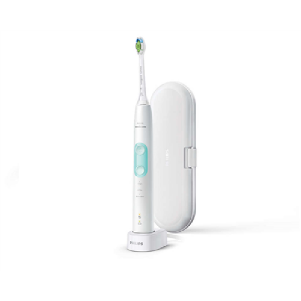 Philips , Electric Toothbrush , HX6857/28 Sonicare ProtectiveClean 5100 , Rechargeable , For adults , Number of brush heads included 1 , Number of teeth brushing modes 3 , Sonic technology , White