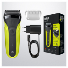 Braun , Shaver , 300s , Operating time (max) 30 min , Black/Green