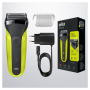 Braun , Shaver , 300s , Operating time (max) 30 min , Black/Green