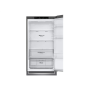 LG Refrigerator GBB61DSJMN Energy efficiency class E, Free standing, Combi, Height 186 cm, Fridge net capacity 234 L, Freezer net capacity 107 L, Display, 36 dB, Stainless steel