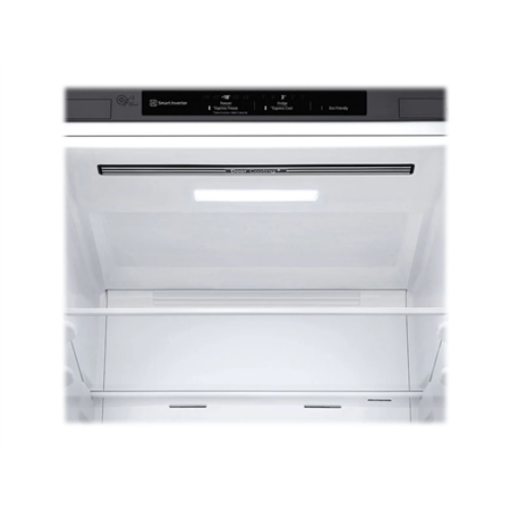 LG Refrigerator GBB61DSJMN Energy efficiency class E, Free standing, Combi, Height 186 cm, Fridge net capacity 234 L, Freezer net capacity 107 L, Display, 36 dB, Stainless steel