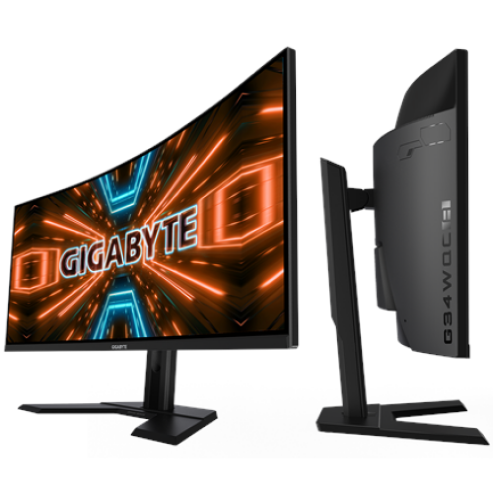 Gigabyte , Gaming Monitor , G34WQC A , 34 , VA , QHD , 21:9 , 144 Hz , 1 ms , 3440 x 1440 pixels , 350 cd/m² , HDMI ports quantity 2 , Black , Warranty 36 month(s)