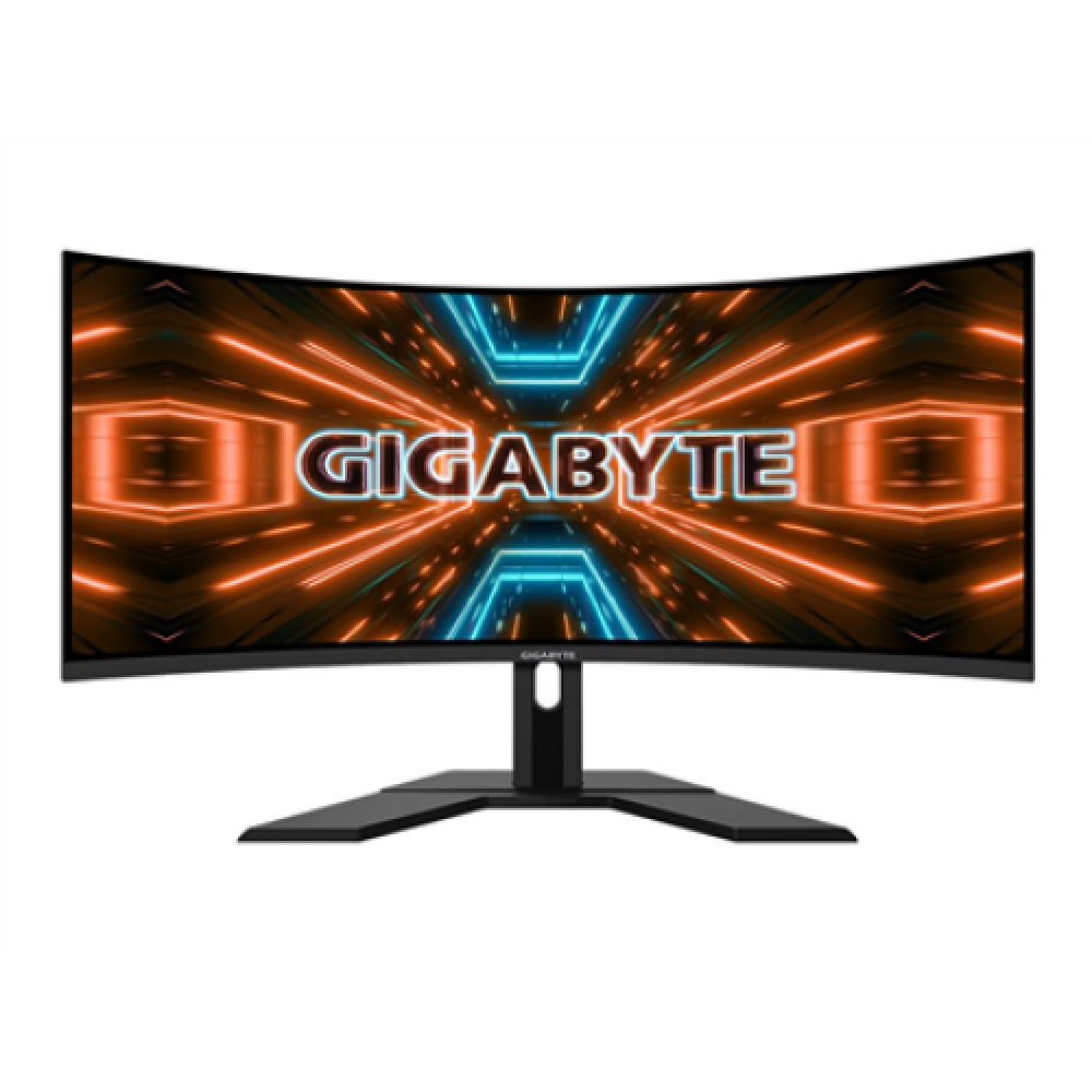Gigabyte , Gaming Monitor , G34WQC A , 34 , VA , QHD , 21:9 , 144 Hz , 1 ms , 3440 x 1440 pixels , 350 cd/m² , HDMI ports quantity 2 , Black , Warranty 36 month(s)