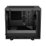 Fractal Design , Define 7 Nano , Side window , Black Solid , Mini ITX, Mini-DTX , Power supply included No , ATX