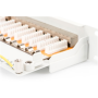 Digitus Patch Panel DN-91624S White, 48.2 x 4.4 x 10.9 cm, Category: CAT 6; Ports: 24 x RJ45; Retention strength: 7.7 kg; Insertion force: 30N max