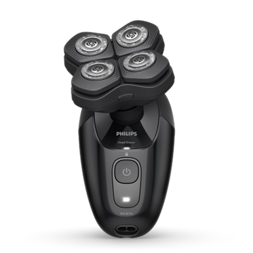 Philips Head Shaver , Pro 5000 Series HS5980/15 , Operating time (max) 60 min , Wet & Dry , Lithium , Deep Black