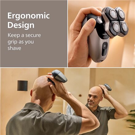 Philips Head Shaver , Pro 5000 Series HS5980/15 , Operating time (max) 60 min , Wet & Dry , Lithium , Deep Black