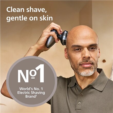 Philips Head Shaver , Pro 5000 Series HS5980/15 , Operating time (max) 60 min , Wet & Dry , Lithium , Deep Black