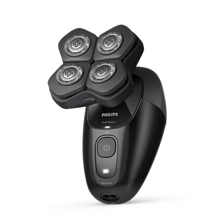 Philips Head Shaver , Pro 5000 Series HS5980/15 , Operating time (max) 60 min , Wet & Dry , Lithium , Deep Black
