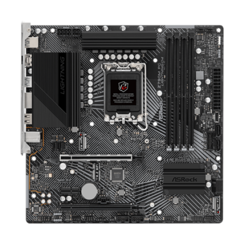 ASRock , Z790M PG LIGHTNING/D4 , Processor family Intel , Processor socket LGA1700 , DDR4 DIMM , Supported hard disk drive interfaces SATA, M.2 , Number of SATA connectors 4