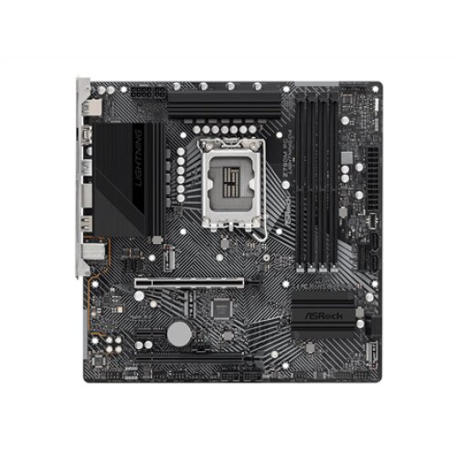 ASRock , Z790M PG LIGHTNING/D4 , Processor family Intel , Processor socket LGA1700 , DDR4 DIMM , Supported hard disk drive interfaces SATA, M.2 , Number of SATA connectors 4