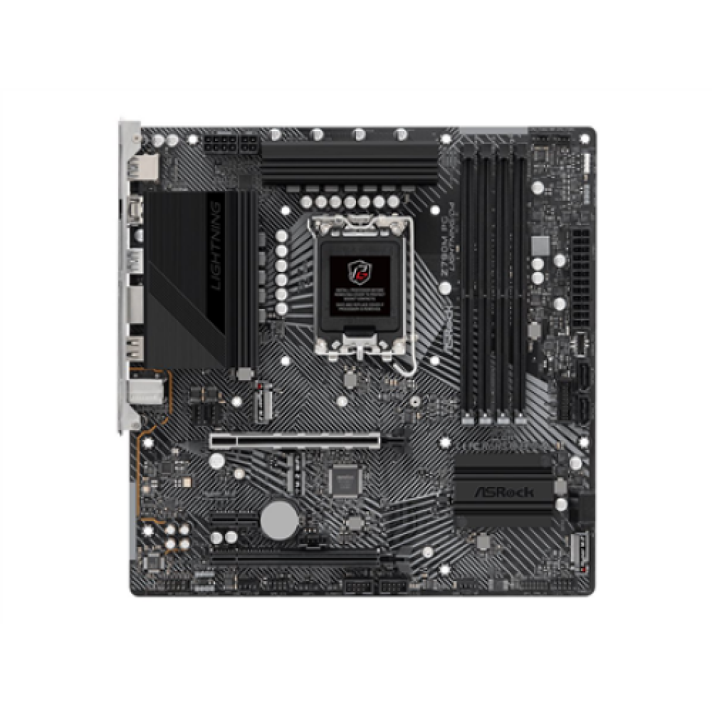 ASRock , Z790M PG LIGHTNING/D4 , Processor family Intel , Processor socket LGA1700 , DDR4 DIMM , Supported hard disk drive interfaces SATA, M.2 , Number of SATA connectors 4