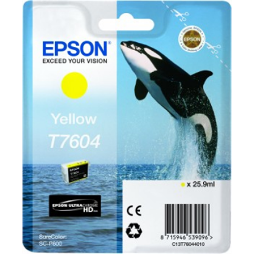 Epson T7604 , Ink Cartridge , Yellow
