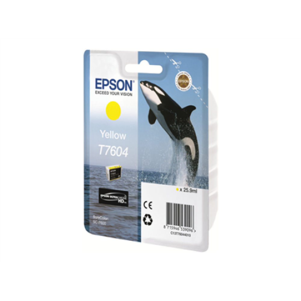 Epson T7604 , Ink Cartridge , Yellow
