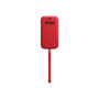 Apple , 12 Pro Max Leather Sleeve with MagSafe , Sleeve with MagSafe , Apple , iPhone 12 Pro Max , Leather , Red