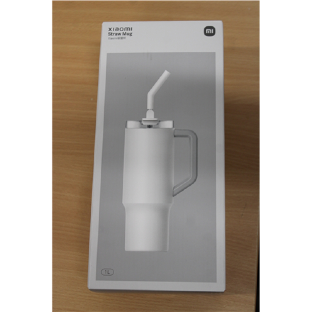 SALE OUT. Xiaomi Straw Mug , Xiaomi , Straw Mug , Capacity 1 L , Material Stainless steel , White , DEMO
