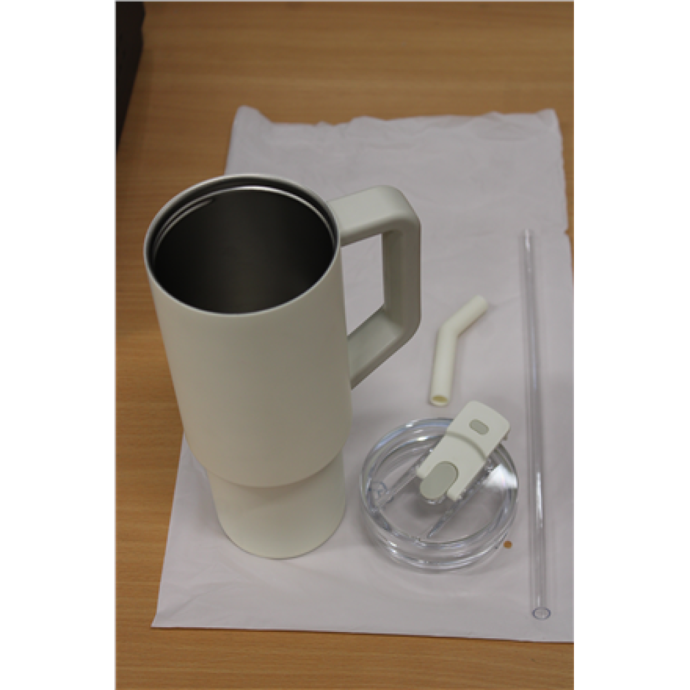 SALE OUT. Xiaomi Straw Mug , Xiaomi , Straw Mug , Capacity 1 L , Material Stainless steel , White , DEMO