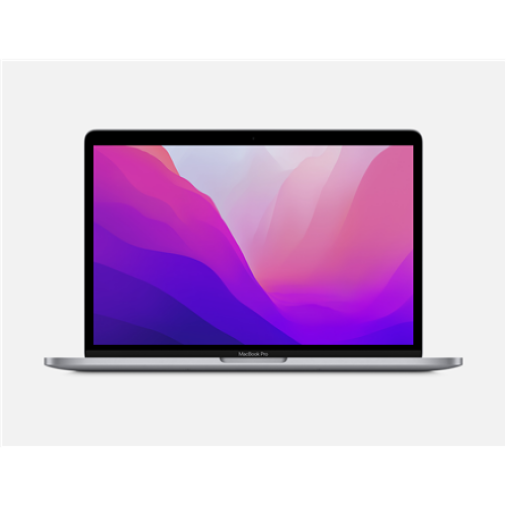 Apple MacBook Pro Space Gray 13.3 IPS 2560 x 1600 Apple M2 8 GB SSD 512 GB Apple M2 10-core GPU Without ODD macOS 802.11ax Bluetooth version 5.0 Keyboard language English Keyboard backlit Warranty 12 month(s) Battery warranty 12 month(s)