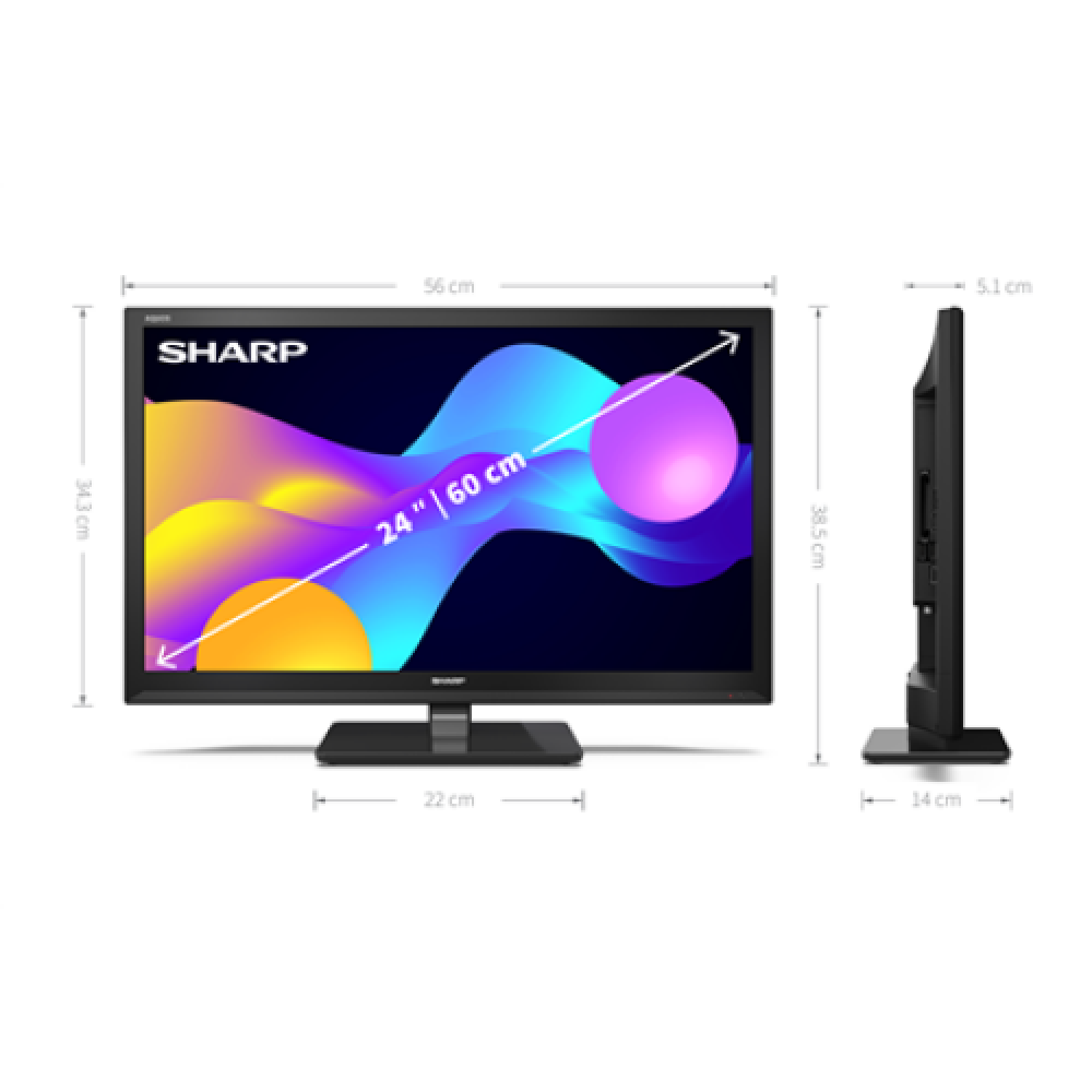 Sharp 24EE3E 24” (60cm) HD Ready Smart TV