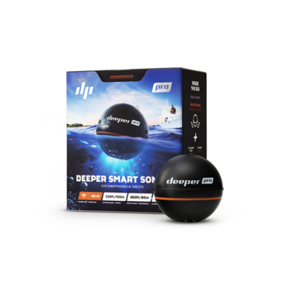 Deeper Smart Sonar PRO+2 with Flexy Arm 2 Sonar Black