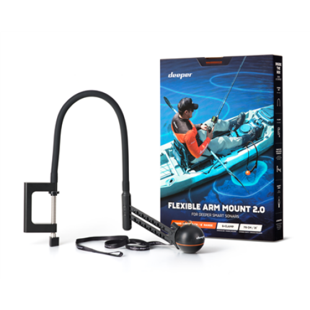 Deeper Smart Sonar PRO+2 with Flexy Arm 2 Sonar Black
