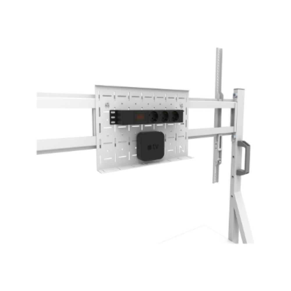 Neomounts Floor stand , FL50-525WH1 TV trolley , Adjustable Height , 55-86 , Maximum weight (capacity) 76 kg , White