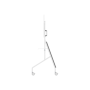 Neomounts Floor stand , FL50-525WH1 TV trolley , Adjustable Height , 55-86 , Maximum weight (capacity) 76 kg , White