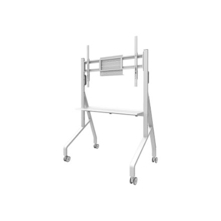 Neomounts Floor stand , FL50-525WH1 TV trolley , Adjustable Height , 55-86 , Maximum weight (capacity) 76 kg , White