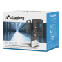 Lanberg Closed-loop thermostat 10A for rack cabinets with 19 ear and terminal block, black , Lanberg
