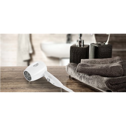 Adler , Hair dryer for hotel and swimming pool , AD 2252 , 1600 W , Number of temperature settings 2 , White