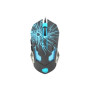 Fury Gladiator OPTICAL [3200DPI], RGB LED light, Black, Wired Optical Gaming Mouse
