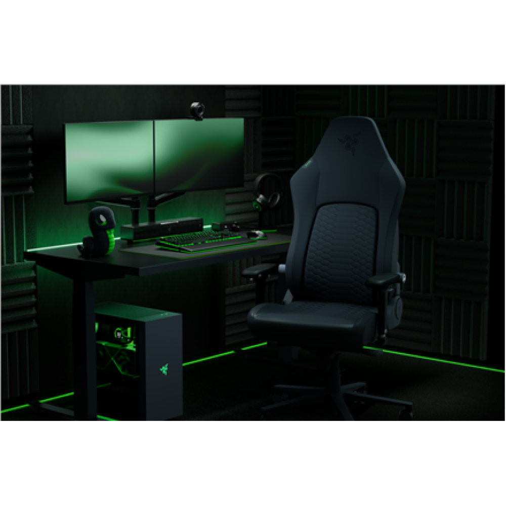 Razer Ergonomic Gaming Chair with Breathable Comfort , Iskur V2 NewGen , Black