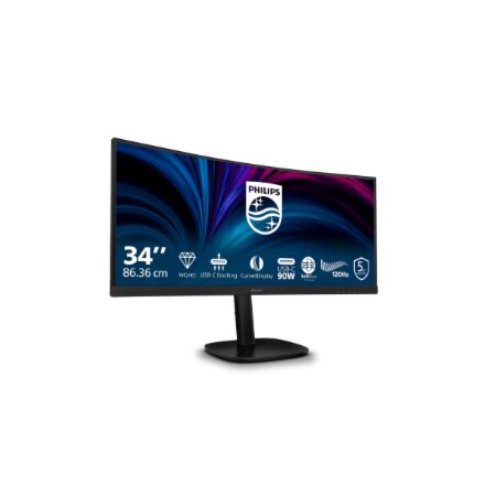 Philips , 34B2U3600C/00 , 34 , VA , 21:9 , 60 Hz , 4 ms , 3440 x 1440 pixels , 300 cd/m² , HDMI ports quantity 1 , Black