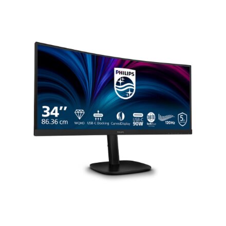 Philips , 34B2U3600C/00 , 34 , VA , 21:9 , 60 Hz , 4 ms , 3440 x 1440 pixels , 300 cd/m² , HDMI ports quantity 1 , Black