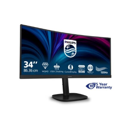 Philips , 34B2U3600C/00 , 34 , VA , 21:9 , 60 Hz , 4 ms , 3440 x 1440 pixels , 300 cd/m² , HDMI ports quantity 1 , Black