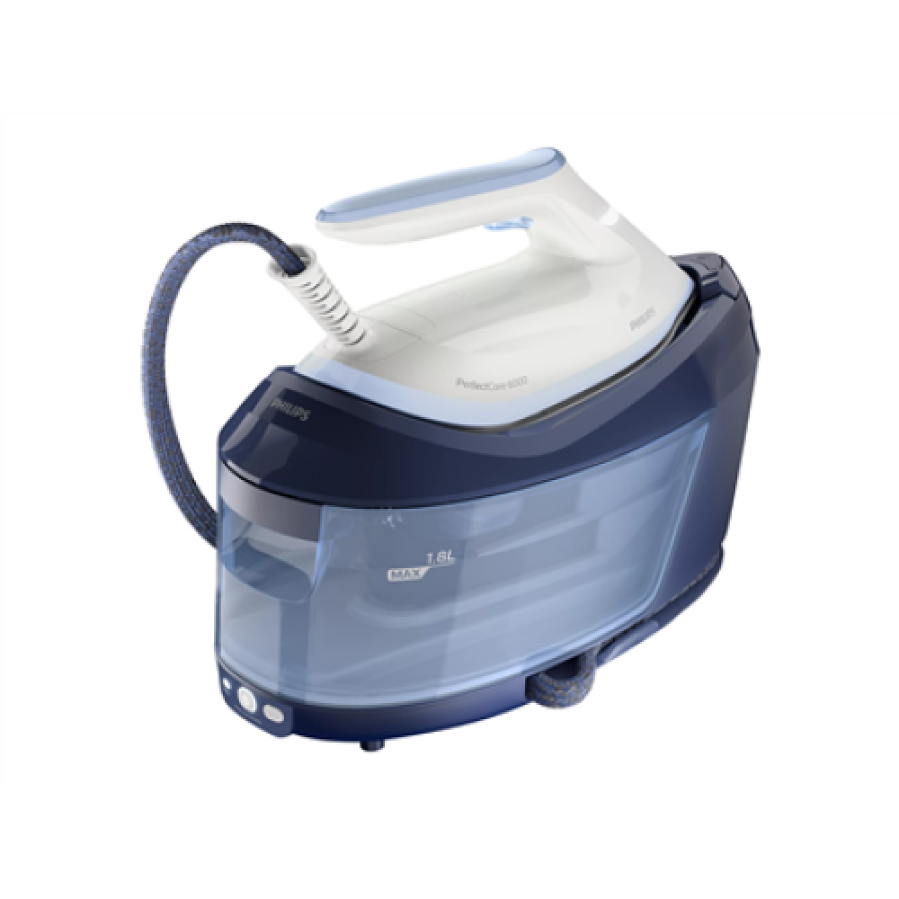 Philips , Steam Generator , PerfectCare PSG6026/20 , 2400 W , 1.8 L , 6.5 bar , Auto power off , Vertical steam function , Calc-clean function , Blue/White