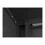 Lanberg Rack cabinet 19 wall-mount 9U/600x600 (flat pack) for self-assembly with metal door, black , Lanberg