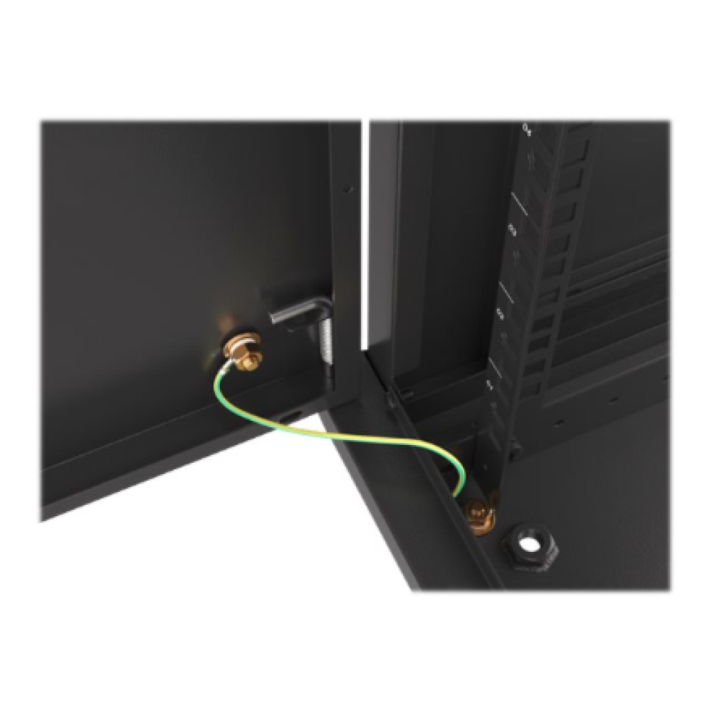 Lanberg Rack cabinet 19 wall-mount 9U/600x600 (flat pack) for self-assembly with metal door, black , Lanberg