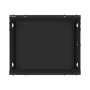 Lanberg Rack cabinet 19 wall-mount 9U/600x600 (flat pack) for self-assembly with metal door, black , Lanberg