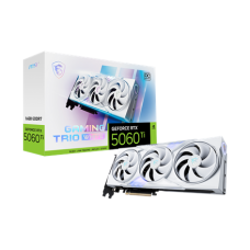 MSI GeForce RTX 5060 Ti 16G GAMING TRIO OC WHITE , NVIDIA , 16 GB , GeForce RTX 5060 Ti , GDDR7 , HDMI ports quantity 1 , PCI Express Gen 5 x16 (uses x8) MSI GeForce RTX 5060 Ti 16G GAMING TRIO OC WHITE , NVIDIA , 16 GB , GeForce RTX 5060 Ti , GDDR7 , HDMI ports quantity 1 , PCI Express Gen 5 x16 (uses x8)